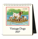 Cavallini Desk Calendar Vintage Dogs