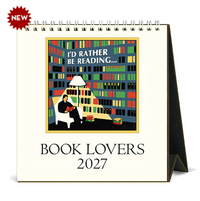 Cavallini Desk Calendar Book Lovers