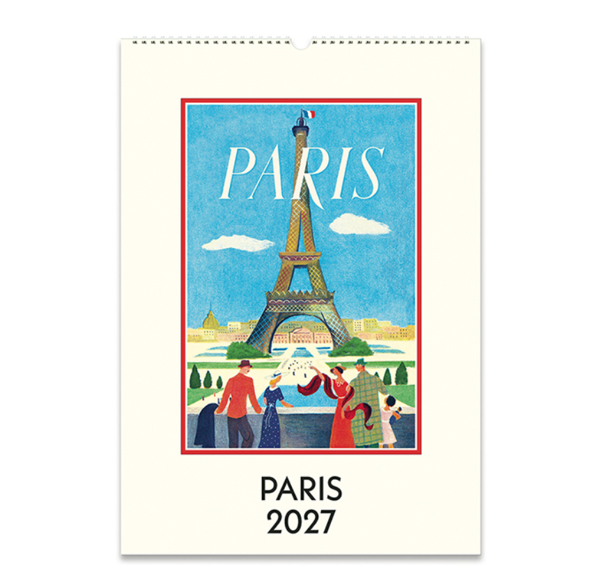 Cavallini Wall Calendar Paris