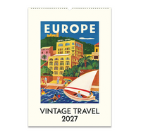 Cavallini Wall Calendar Vintage Travel
