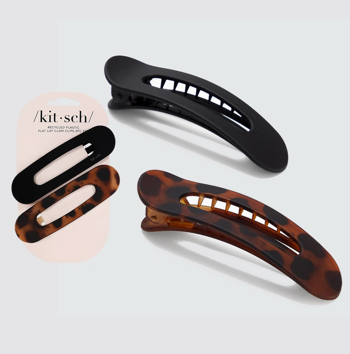Kitsch Flat Lay Claw Clip 2 Pc Tort