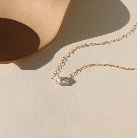 Collier en Point de Herkimer