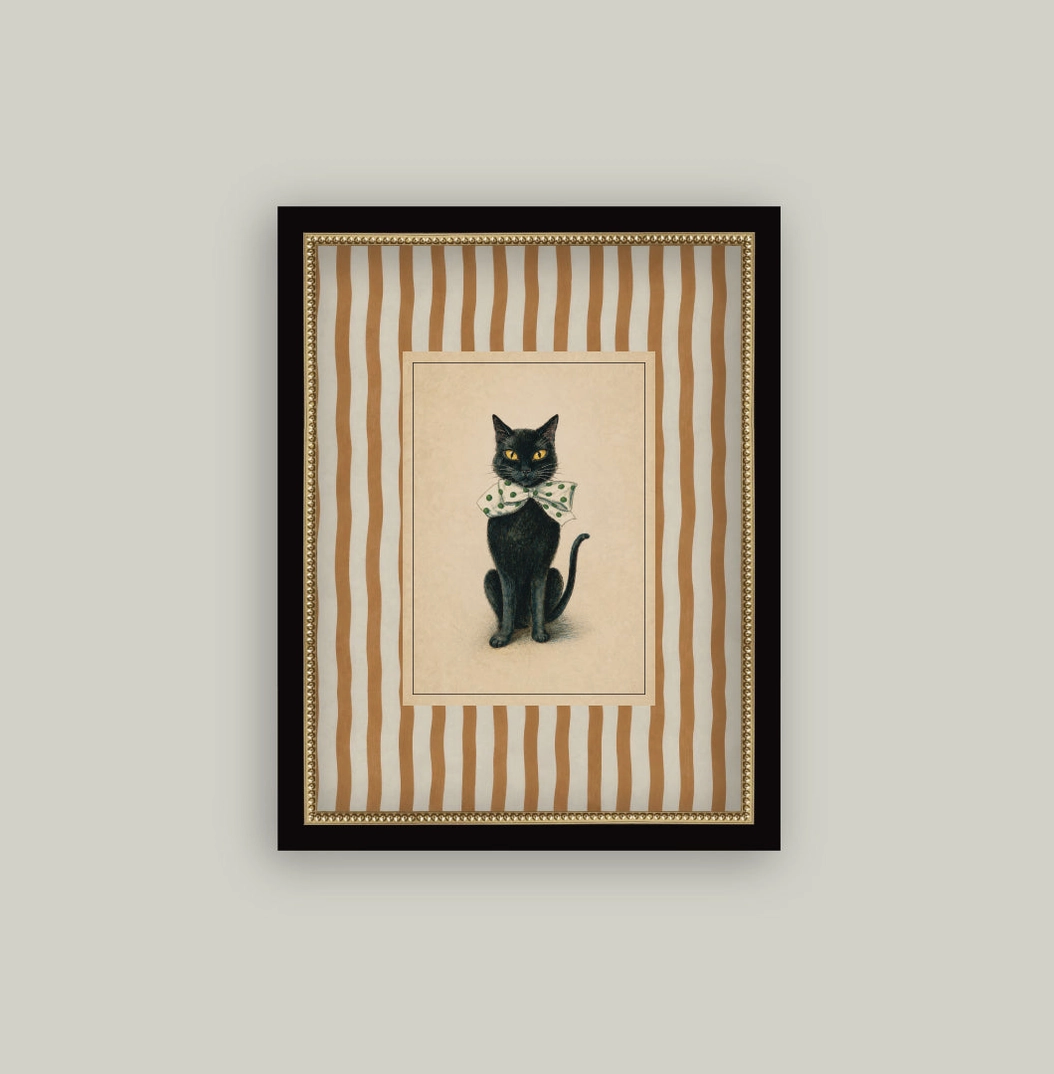 Black Cat With Stripes