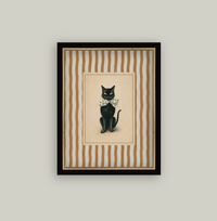 Black Cat With Stripes