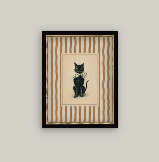 Black Cat With Stripes