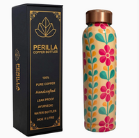Pink Floral Water Bottle