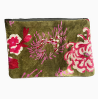 Napoli Velvet Pouch Fuji Green