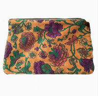 Napoli Velvet Pouch Thistle Gold