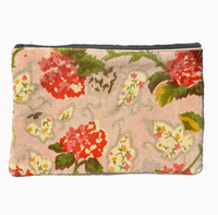 Rome Velvet Pouch Quilt Pink