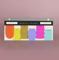 Weekly Planner Painterly Shapes
