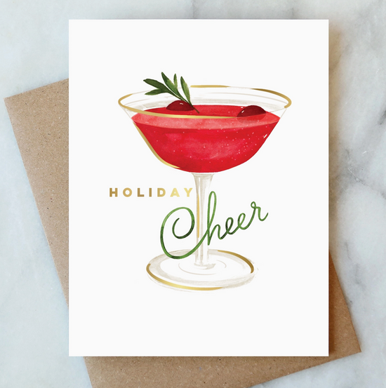 Cranberry Cocktail Greeting Card