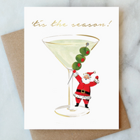Santa Martini Card
