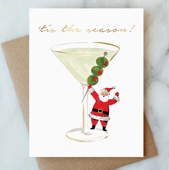 Santa Martini Card