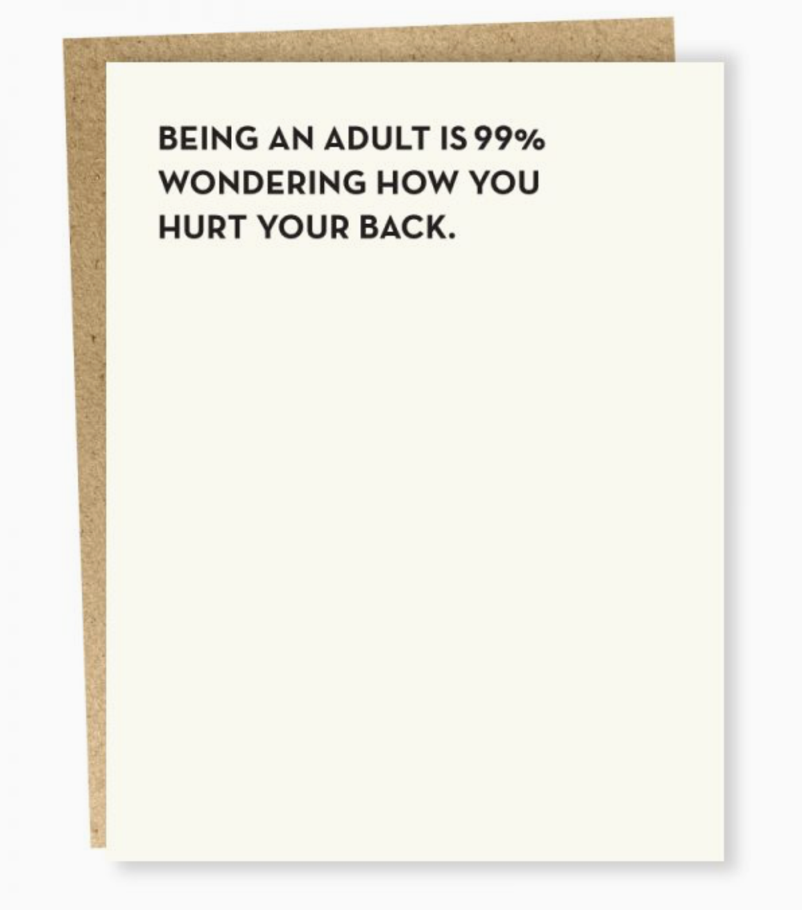 Being An Adult Card