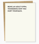 Being An Adult Card