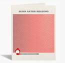 Burn After Reading Card