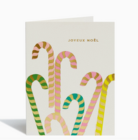 Colorful Candy Canes Card