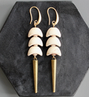 Stacked Crescents Spike Earrings