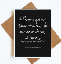 Card A L'Homme Qui