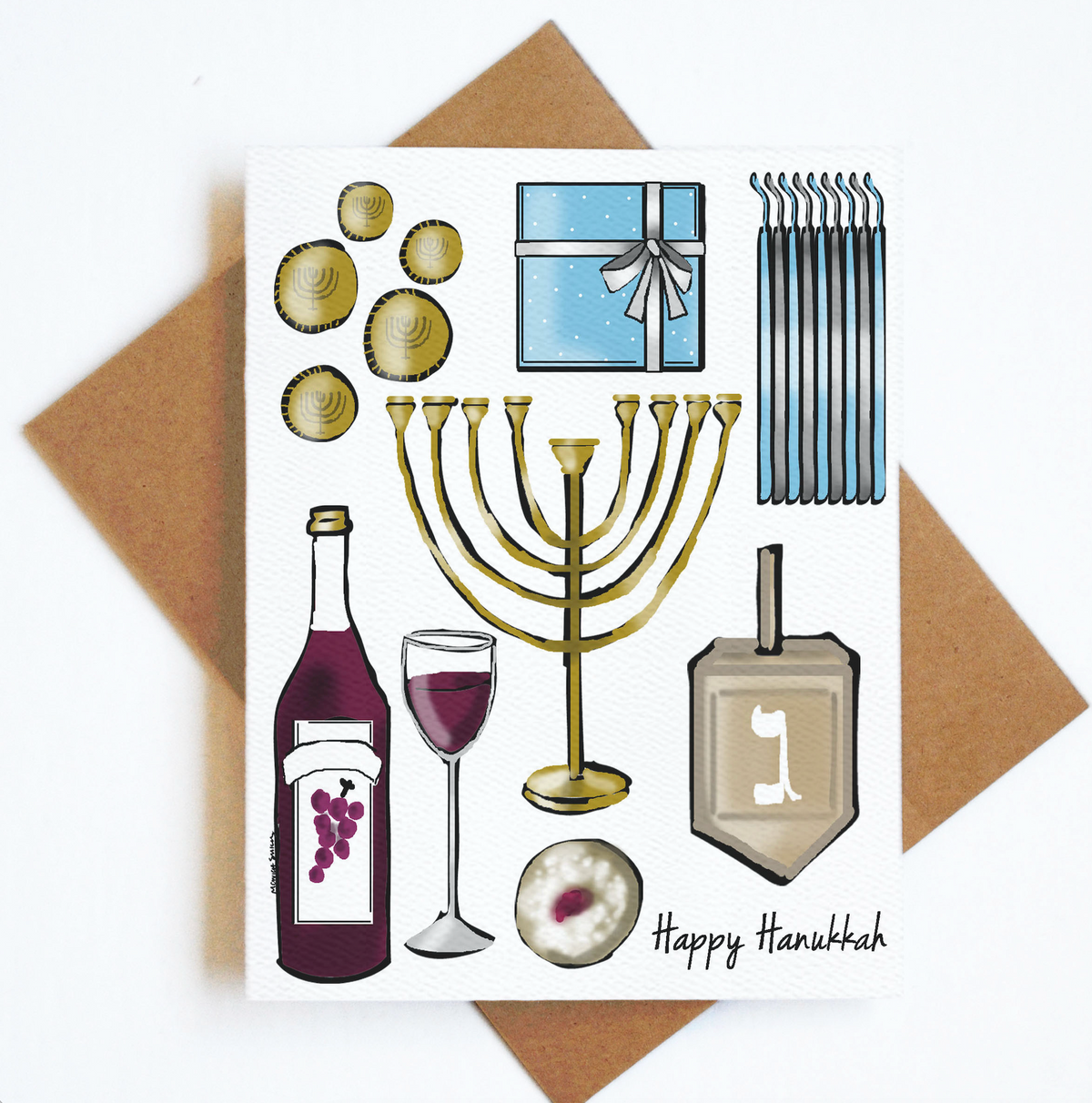 Card Happy Hanukkah