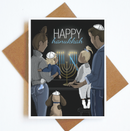 Card Hanukkah Candles