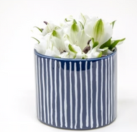 Fringe Studio Indigo Stripe Planter