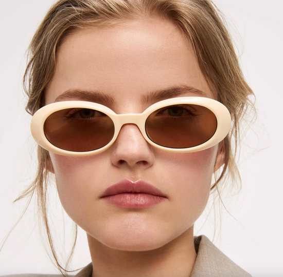Le Specs Work It Lunettes de soleil ivoire