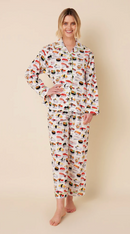 Le Pyjama de Chat Sushi en Coton Blanc