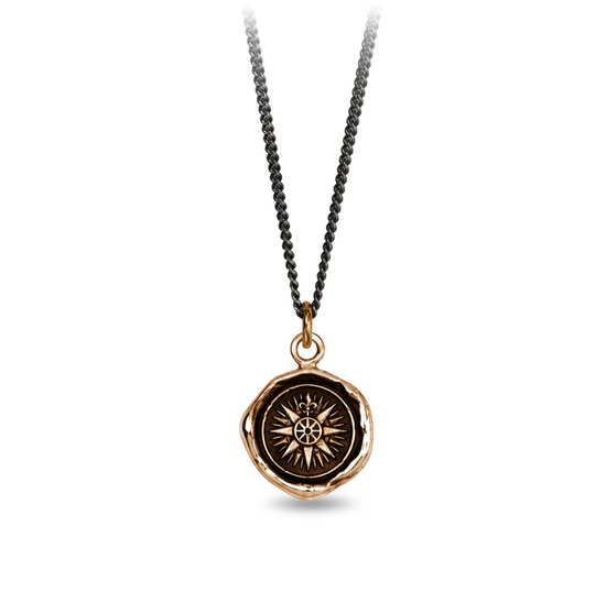 Pendentif à chaîne fine Pyrrha Direction 18"
