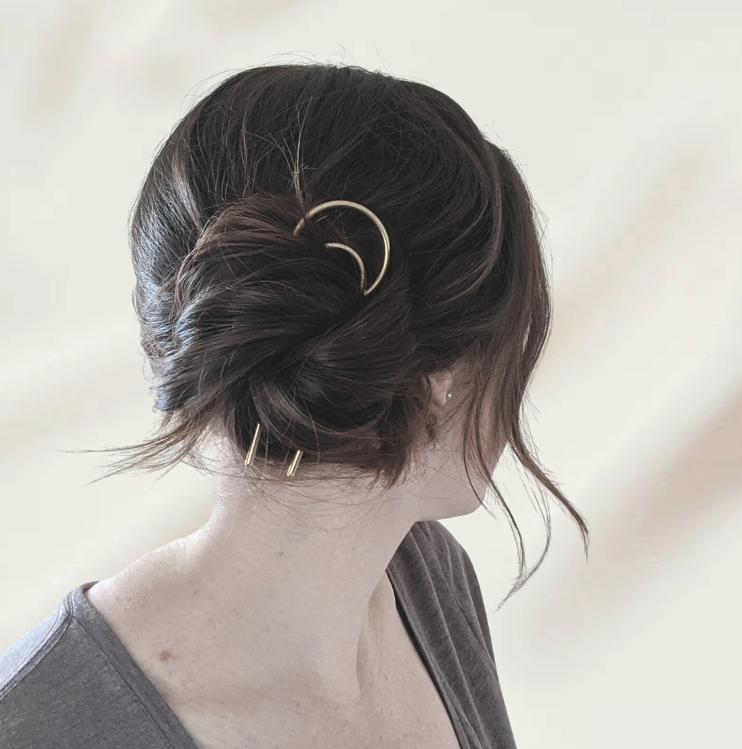 Fourche à cheveux en croissant