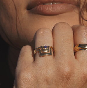 Lindsay Lewis Grand Ring Blue