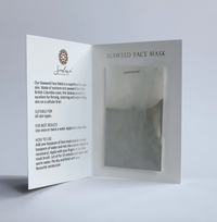 Masque facial à base d'algues en bouteille