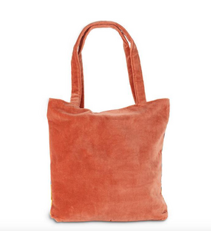 Striped Velvet Tote