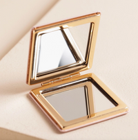Miroir de poche fraise