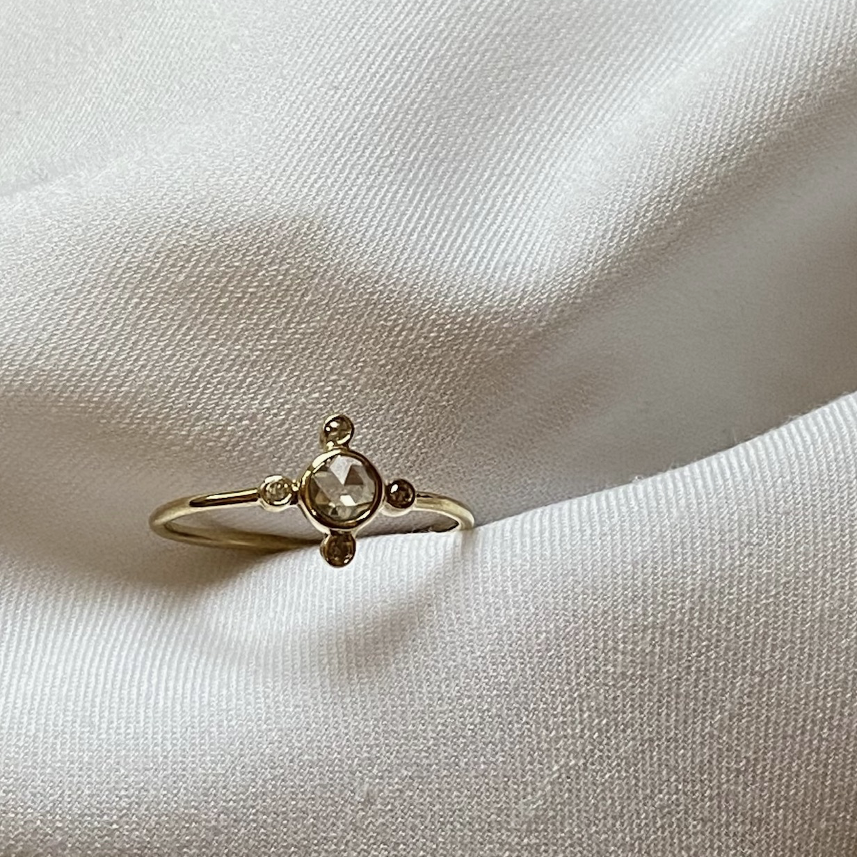 Sophie Deschamps Esmee White Topaz Ring