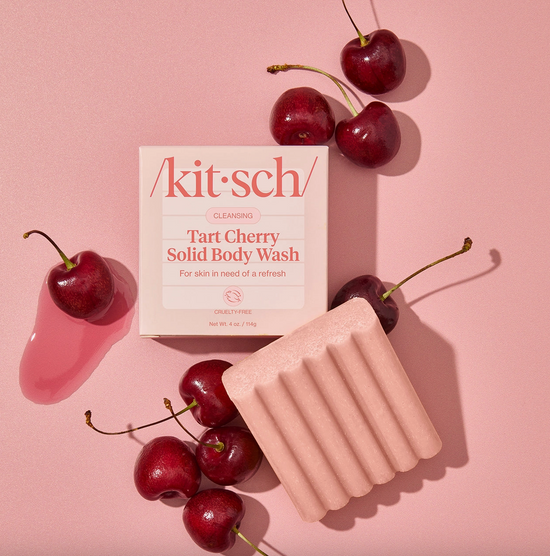 Gel douche solide à la cerise aigre kitsch