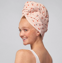 Kitsch XL Hair Towel Wrap Cherry Print