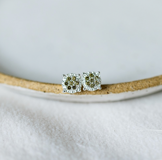 Glee Bedazzle Studs Moss Green