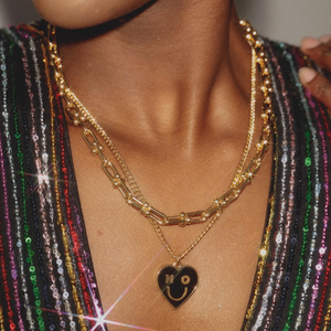 Larissa Loden Gold Plate Rose Pendant Necklace