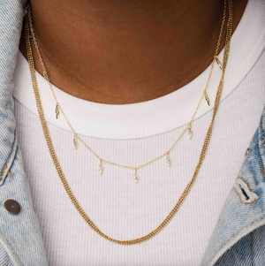 Larissa Loden Lightning Bolt Drop Necklace
