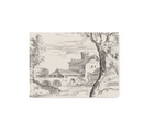 Carnet de croquis en paysage avec arbre