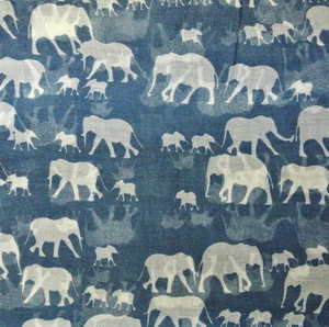 Écharpe à imprimé éléphant