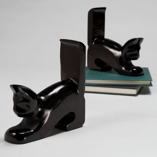 Playful Cat Bookends