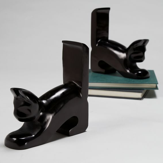 Playful Cat Bookends