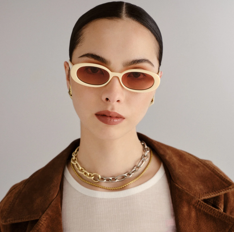 Le Specs Outta Love Ecru