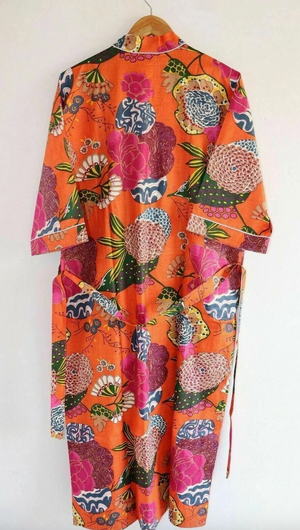Kimono Floral Mandarine