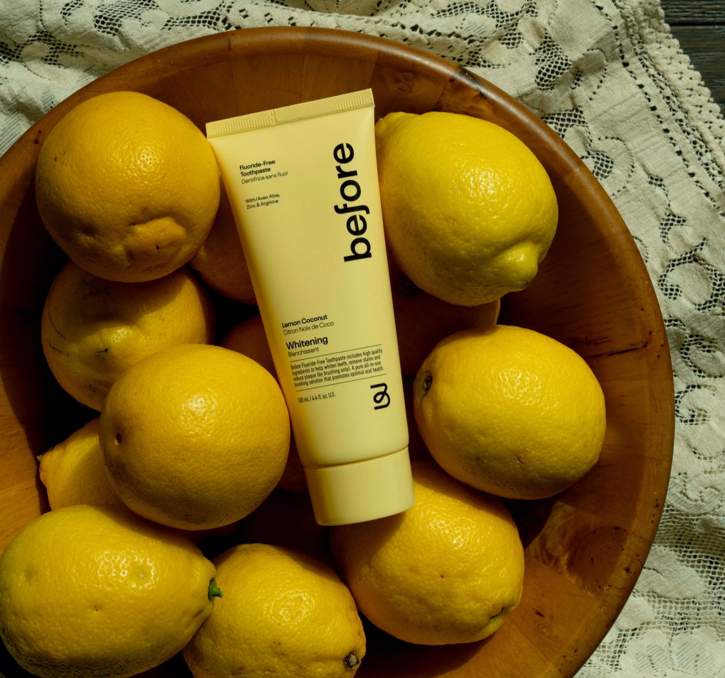 Before Fluoride-Free Whitening Lemon Coconut