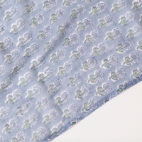 Malin Periwinkle Block Printed Scarf