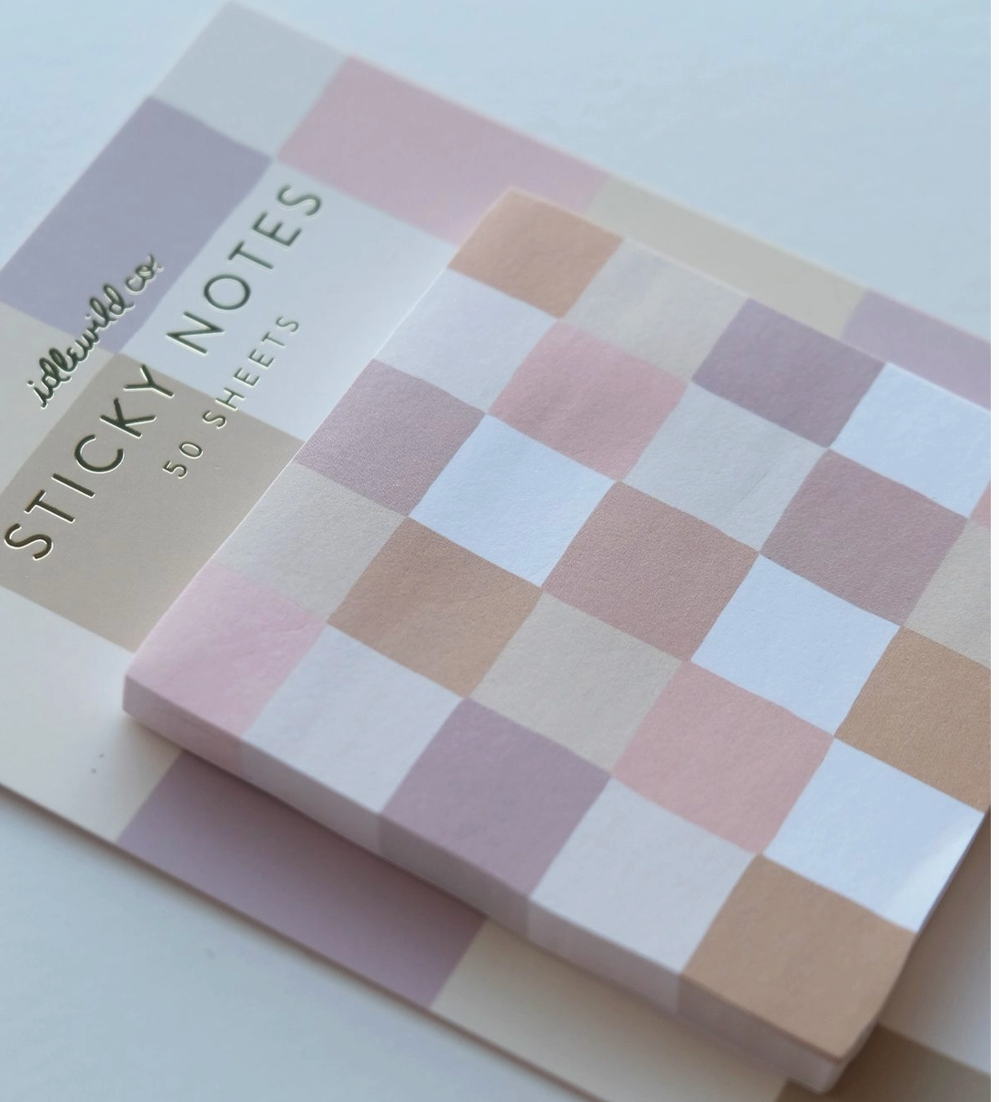 Nude Checks Sticky Notepad