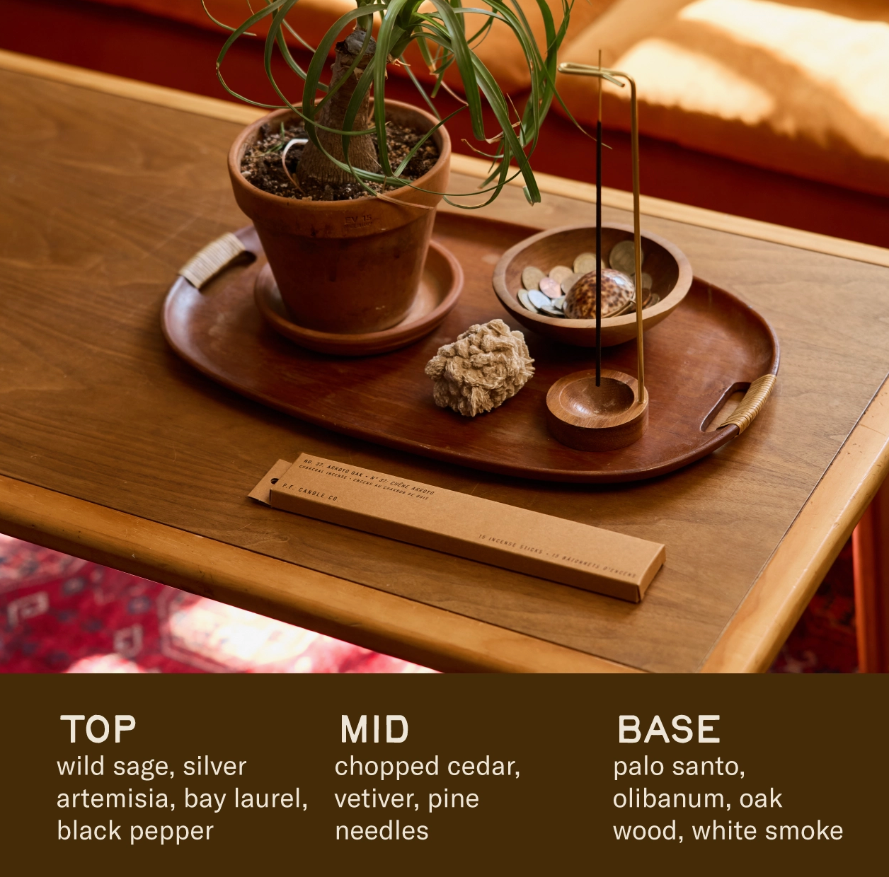 P.F. Candle Incense Arroyo Oak